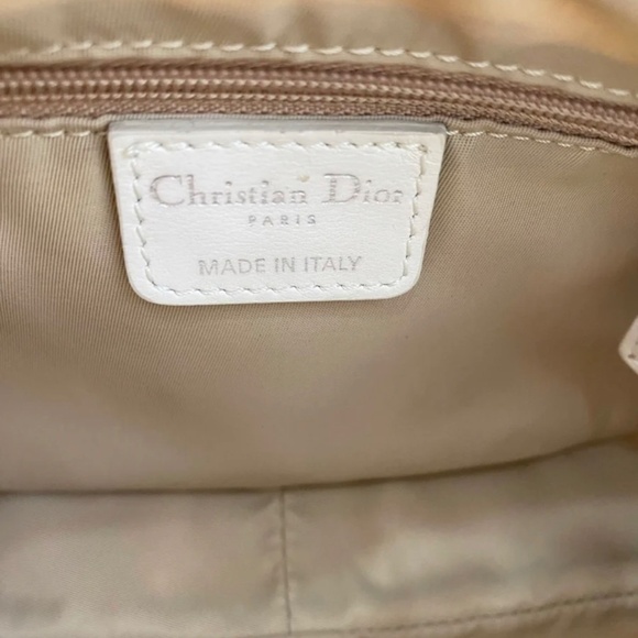 Authentic Christian Dior Oblique Cream White Pochette - Picture 10 of 14
